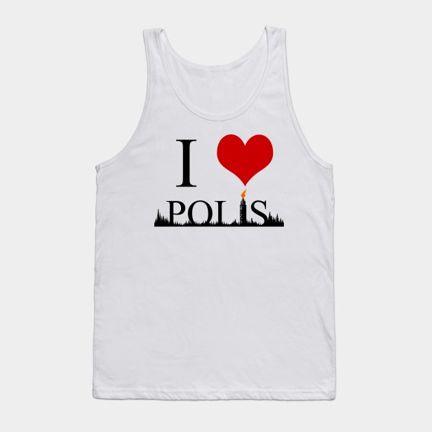 I Heart Polis Tank Top by NinjaKlee